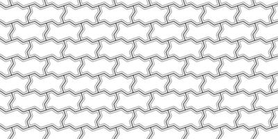 outline paving blocks seamless pattern vector