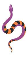 Poisonous snake, serpent wildlife animals vector