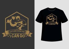 plantilla de diseño de camiseta editable de impresión de gimnasio vector