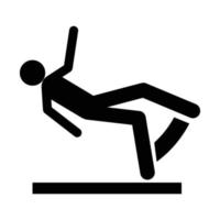 Falling people icon silhouette pictogram vector