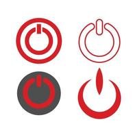 power button icon vector