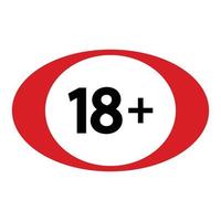 eighteen two and up icon vector