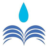 water drop logo illustration design vector