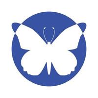 plantilla de vector de diseño de logotipo de mariposa de moda