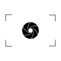 camera lens icon vector