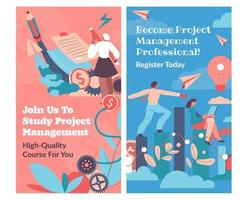 Become project management professional register vector