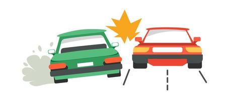 accidente automovilístico, choque y avería en la carretera
