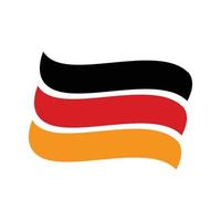 german flag logo illustration design vector