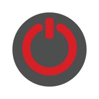 power button icon vector