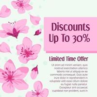 Limited time offer for shop assortment, promo vector