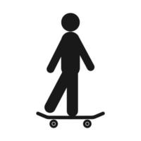 skateboard icon vektor vector