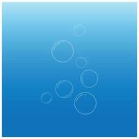 water bubble logo illustration design vector