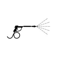 Pressure washing gun logo template vector