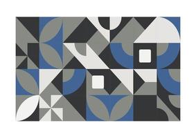 Mosaic grid or tile surface design, geometric vector