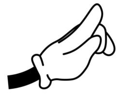 Hand gesture, arm showing stop with fingers vector
