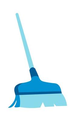 Brush for sweeping floor, broomstick cleaning
