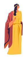 roma antigua o personaje femenino griego en vestido