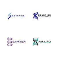 DNA vector logo design template.modern medical logotype.laboratory science icon symbol.colorful pharmacology sign-vector