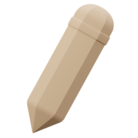 icono de lápiz 3d png