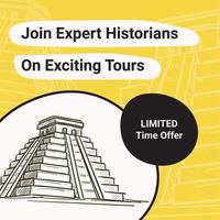 Join expert historians on exciting tours, guide vector