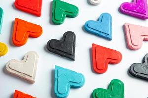 Texture with love hearts for design. Valentines day card concept. Heart for Valentines Day greeting card. Love is. photo