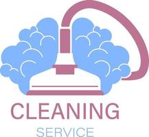 Cleaning service for home, vacuuming and tidiness vector