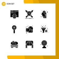 9 Creative Icons Modern Signs and Symbols of toy infancy swords baby toy idea Editable Vector Design Elements