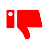 thumbs down or dislike icon png