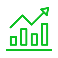 stock exchange market with chart png