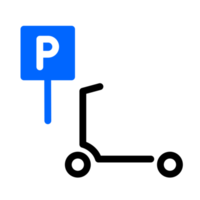 Parken des Scooter-Symbols png
