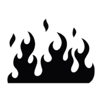 ilustración de fuego negro png