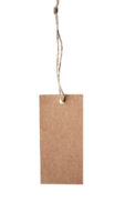 Vintage tag with string isolated. Blank label for business mockups png