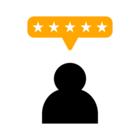 rating icon with avatar and star png