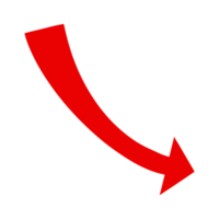 simple red arrow illustration png