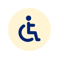 Behindertenparkplatz-Symbol png