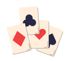 jugando a las cartas aislado png