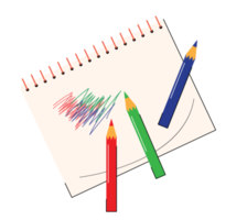 drawing painting on paper png