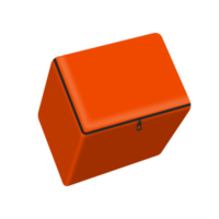 orange square food bag for delivery png