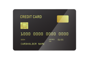 tarjeta de crédito negra png