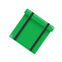 green square food bag for delivery png