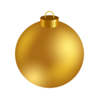 d'oro palle Natale decorazioni png