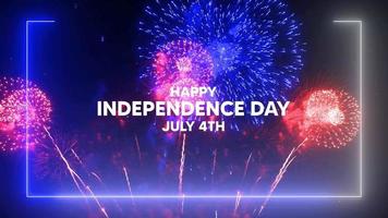 Happy Independence day USA celebration. July 4th V1 video