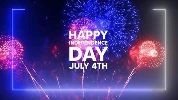 Happy Independence day USA celebration. July 4th V2 video