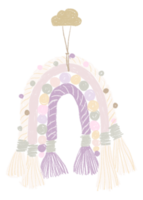 Boho Baby Regenbogen Mobile dekorativ png