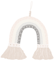 boho bebê arco-íris móvel decorativo png