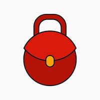 hand bag clip art or icon vector illustration for design decorations. fashion theme vector illustration.