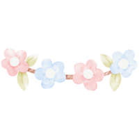 jolie couronne de fleurs png