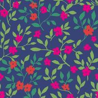 Floral design with flourishing and foliage pattern vector