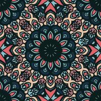 Retro Mandala Background Pattern vector