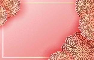 Luxury Pink Mandala Background vector